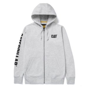 CAT Zip Hoodie Banner Gr. L grau CAT Zip Hoodie Banner Gr. L grau
