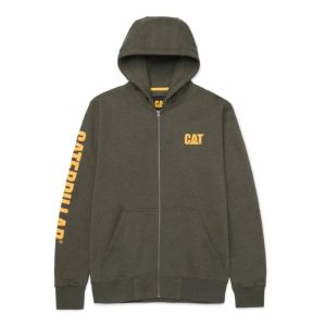 CAT Zip Hoodie Banner oliv Gr. L CAT Zip Hoodie Banner oliv Gr. L