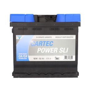 Starterbatterie POWER SLI 52 AH / 470 A Starterbatterie POWER SLI 52 AH / 470 A