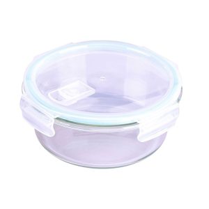 Steuber Glas Frischhaltedose rund mit Mikrowellen Klickdeckel 400ml Steuber Glas Frischhaltedose rund mit Mikrowellen Klickdeckel 400ml