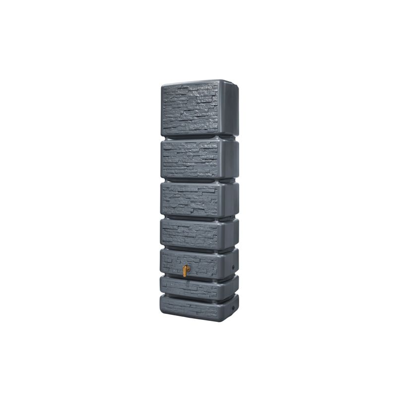 4rain SLIM STONE DECOR Wandtank 350 Liter graphite grey
