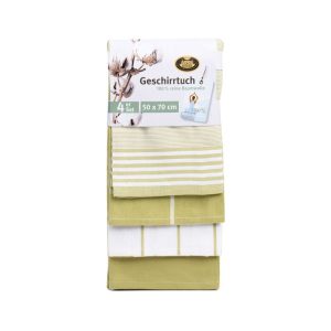Gözze Geschirrtücher 100% Baumwolle 4er Pack 50x70cm lindgrün Gözze Geschirrtücher 100% Baumwolle 4er Pack 50x70cm lindgrün