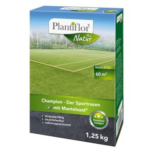 Plantiflor Champion – Der Sportrasen mit Mantelsaat® 1,25kg Plantiflor Champion – Der Sportrasen mit Mantelsaat® 1,25kg