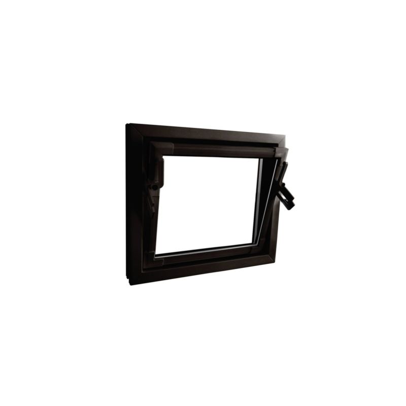 Kippfenster Q59 600 x 500 mm ISO Glas braun