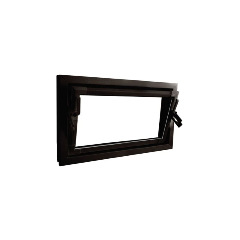 Kippfenster Q59 800 x 400 mm ISO Glas braun