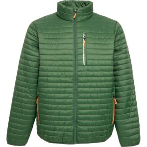 Terrax Workwear Herren Steppjacke forstgrün orange Gr. L Terrax Workwear Herren Steppjacke forstgrün orange Gr. L