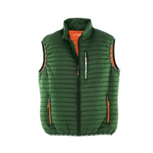 Terrax Workwear Herren Steppweste forstgrün orange Gr. XL Terrax Workwear Herren Steppweste forstgrün orange Gr. XL
