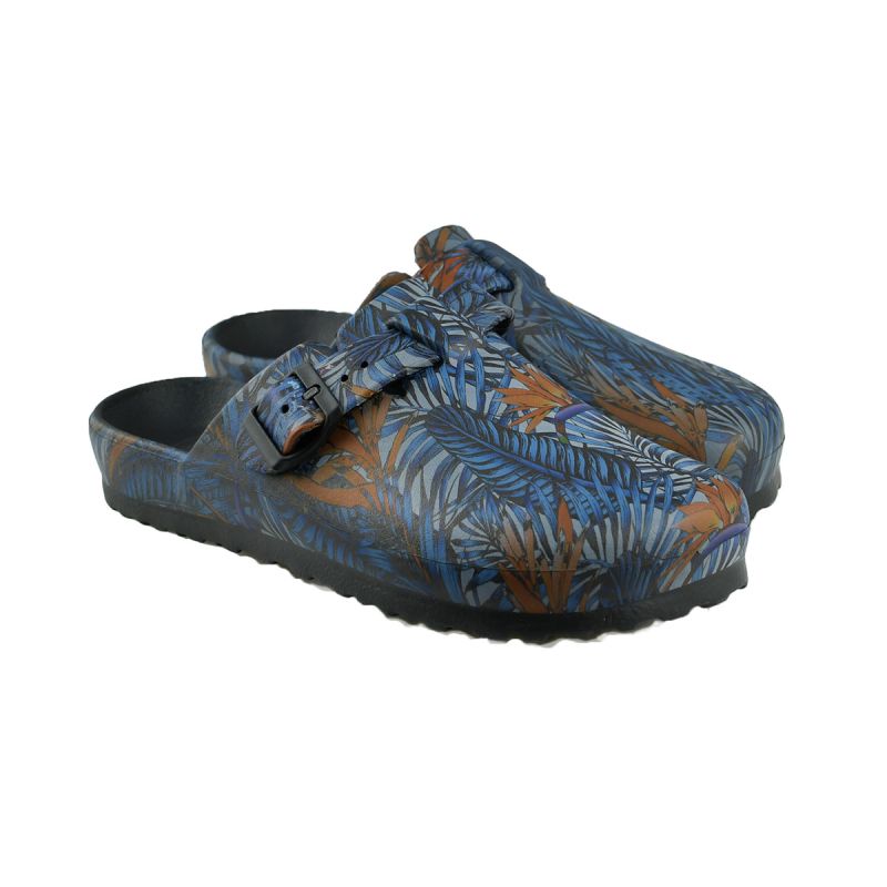 Scheibler Damen Clog Bentelo braun gemustert Größe 40/41