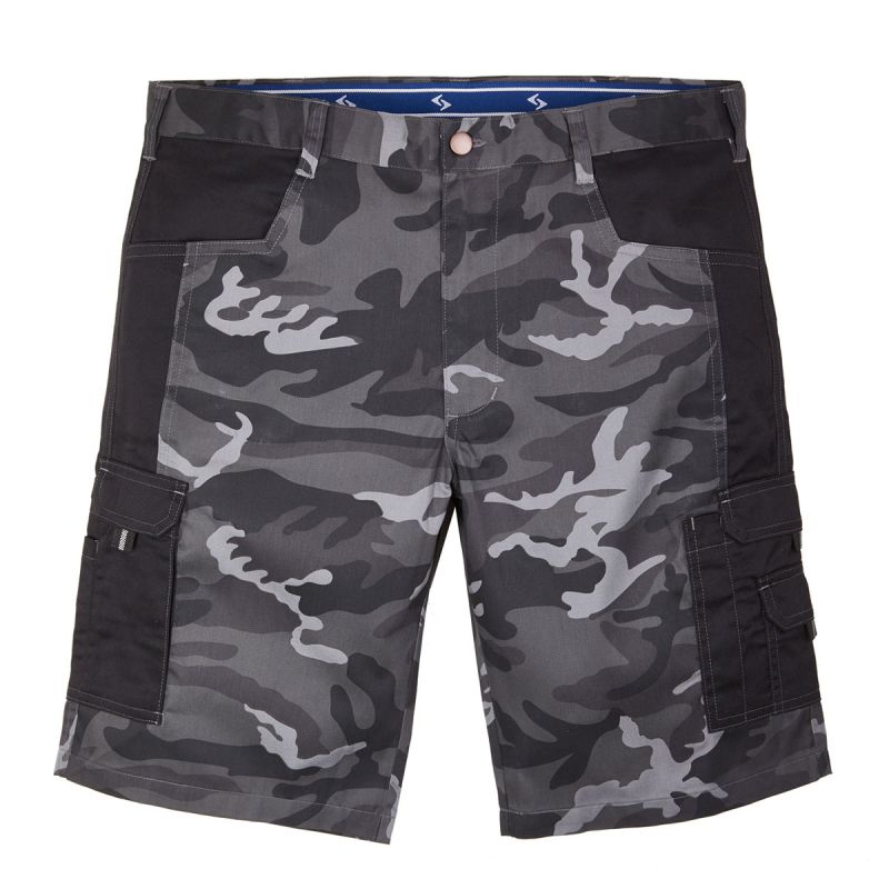 Scheibler Shorts Camouflage anthrazit-camouflage Größe M