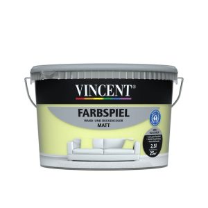 Vincent Wandfarbe Farbspiel "Grasgrün" matt 2,5 L