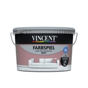Vincent Wandfarbe Farbspiel "Traube" matt 2,5 L Vincent Wandfarbe Farbspiel "Traube" matt 2,5 L