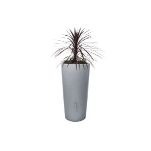 Garantia Bepflanzbare Regentonne STONE 2in1 210 L silver inkl. Pflanzschale