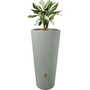 4rain Bepflanzbare Regentonne VASO DECOR 2in1 220 L agave inkl. Pflanzschale 4rain Bepflanzbare Regentonne VASO DECOR 2in1 220 L agave inkl. Pflanzschale