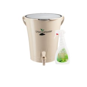 Garantia Komposter Kit Urban City Bokashi 8 L beige mit integriertem Sieb und Auslaufhahn Garantia Komposter Kit Urban City Bokashi 8 L beige mit integriertem Sieb und Auslaufhahn