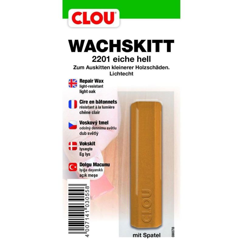 Clou Wachskitt Eiche hell