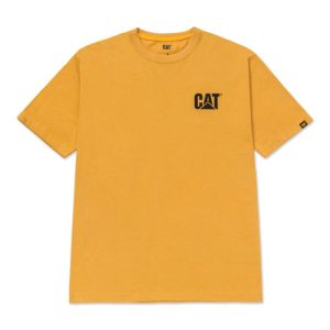 CAT Trademark T-shirt Mustard Gr.M CAT Trademark T-shirt Mustard Gr.M