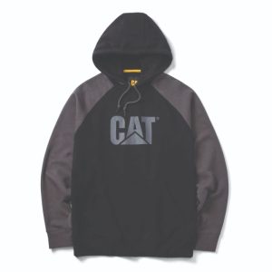CAT Colorblock Hooded Sweatshirt black-magnet Gr. L