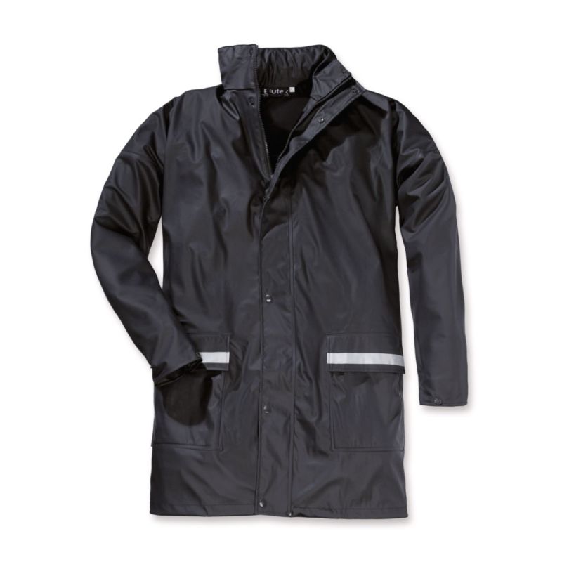 Scheibler PU-Regenjacke mit Reflexstreifen blau Gr. XXL