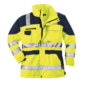 Scheibler Warnschutz-Parka Safety Plus gelb navy Gr. XXL Scheibler Warnschutz-Parka Safety Plus gelb navy Gr. XXL