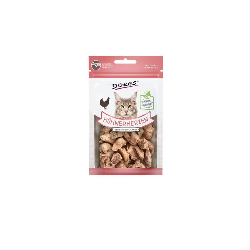 Dokas Hühnerherzen gefriergetrocknet 15g