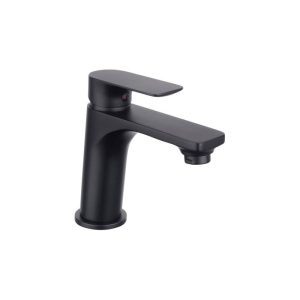 Cornat Waschtischarmatur-Set Edition Black, Druck-Ablauf, Farbe: Schwarz