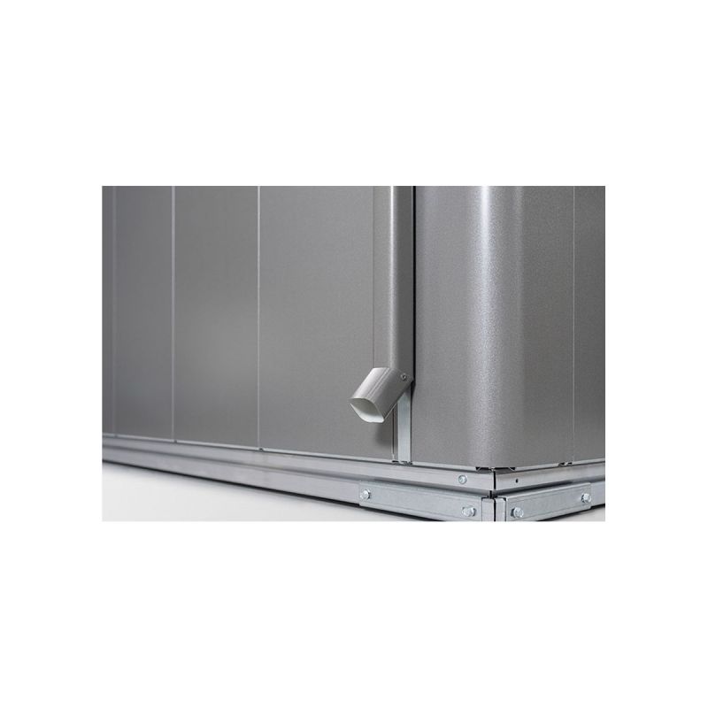 Biohort Gerätehaus Neo 1D Standardtüre silber-metallic