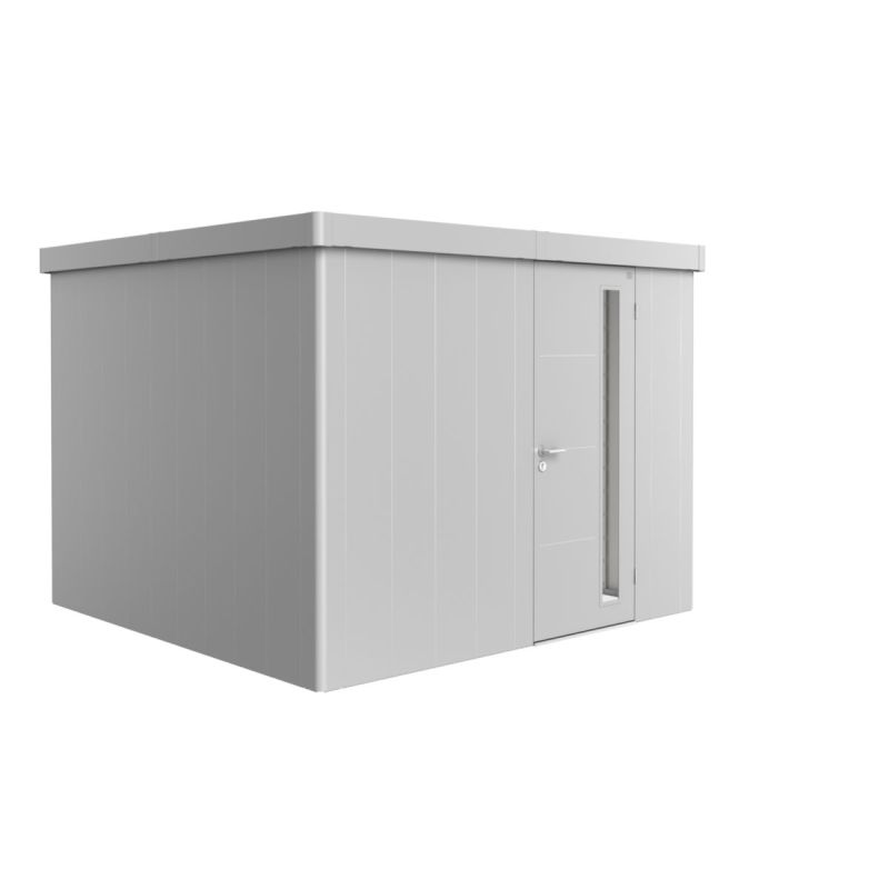 Biohort Gerätehaus Neo 3C Standardtüre silber-metallic