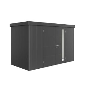 Biohort Gerätehaus Neo 1D Doppeltüre dunkelgrau-metallic Biohort Gerätehaus Neo 1D Doppeltüre dunkelgrau-metallic