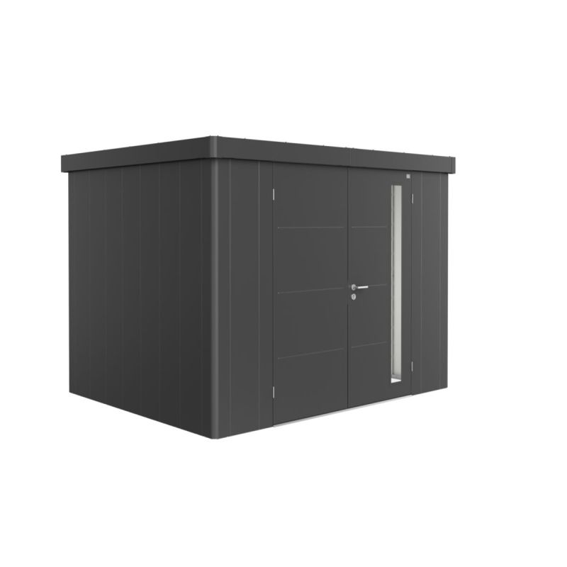 Biohort Gerätehaus Neo 2C Doppeltüre dunkelgrau-metallic