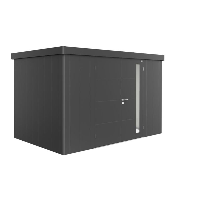 Biohort Gerätehaus Neo 2D Doppeltüre dunkelgrau-metallic