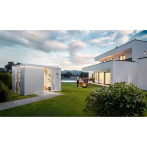 Biohort Gerätehaus Neo 2D Doppeltüre silber-metallic Biohort Gerätehaus Neo 2D Doppeltüre silber-metallic
