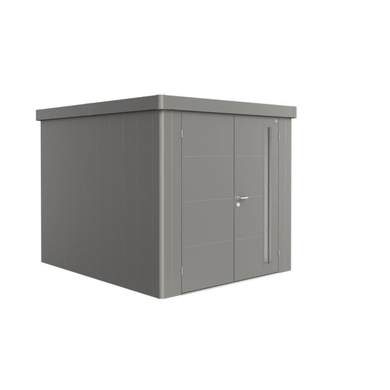 Biohort Gerätehaus Neo 3B Doppeltüre quarzgrau-metallic