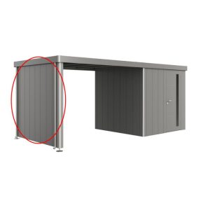 Biohort Seitenwand für Seitendach zu Gerätehaus Neo Gr. 2A/2B/2C/2D quargrau-metallic Biohort Seitenwand für Seitendach zu Gerätehaus Neo Gr. 2A/2B/2C/2D quargrau-metallic