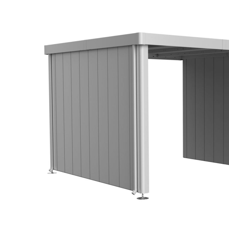 Biohort Seitenwand für Seitendach zu Gerätehaus Neo Gr. 3A/3B/3C/3D silber-metallic