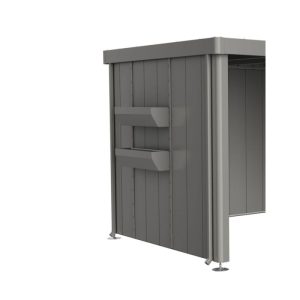 Biohort FloraBoard zu Seitendach Gerätehaus Neo quarzgrau-metallic Biohort FloraBoard zu Seitendach Gerätehaus Neo quarzgrau-metallic