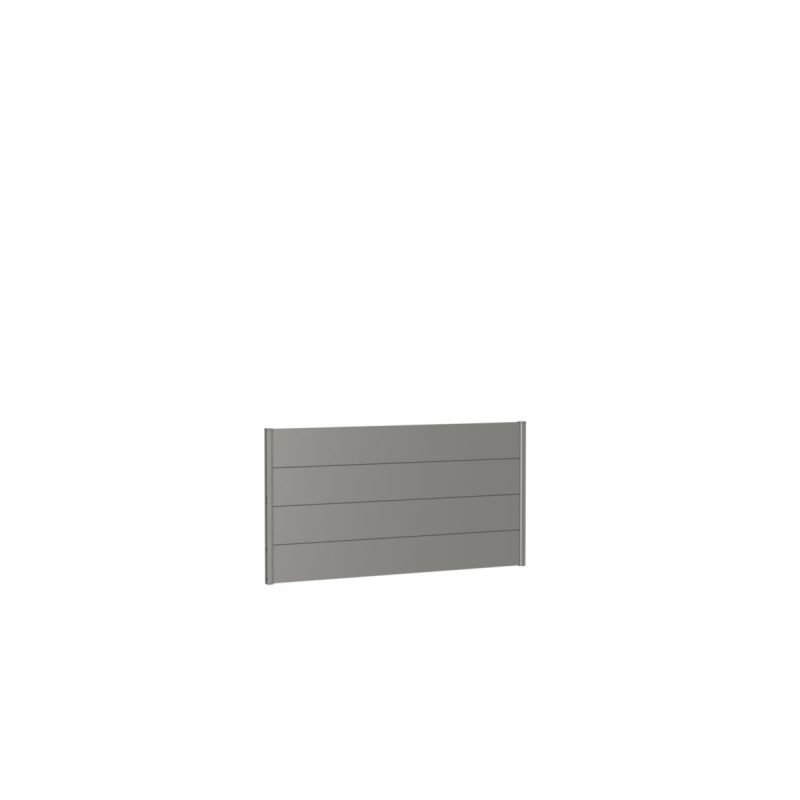 Biohort Wandpaneel für Sichtschutz ohne Acrylglas 180x90 quarzgrau-metallic