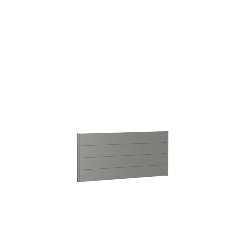 Biohort Wandpaneel für Sichtschutz ohne Acrylglas 200x90 quarzgrau-metallic