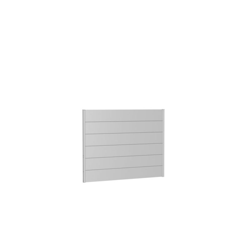 Biohort Wandpaneel für Sichtschutz ohne Acrylglas 180x135 silber-metallic