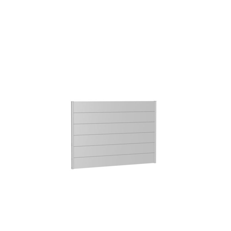 Biohort Wandpaneel für Sichtschutz ohne Acrylglas 200x135 silber-metallic
