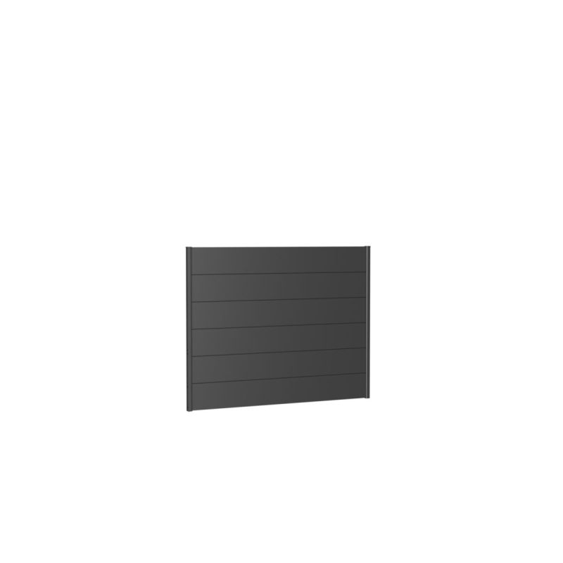Biohort Wandpaneel für Sichtschutz ohne Acrylglas 180x135 dunkelgrau-metallic