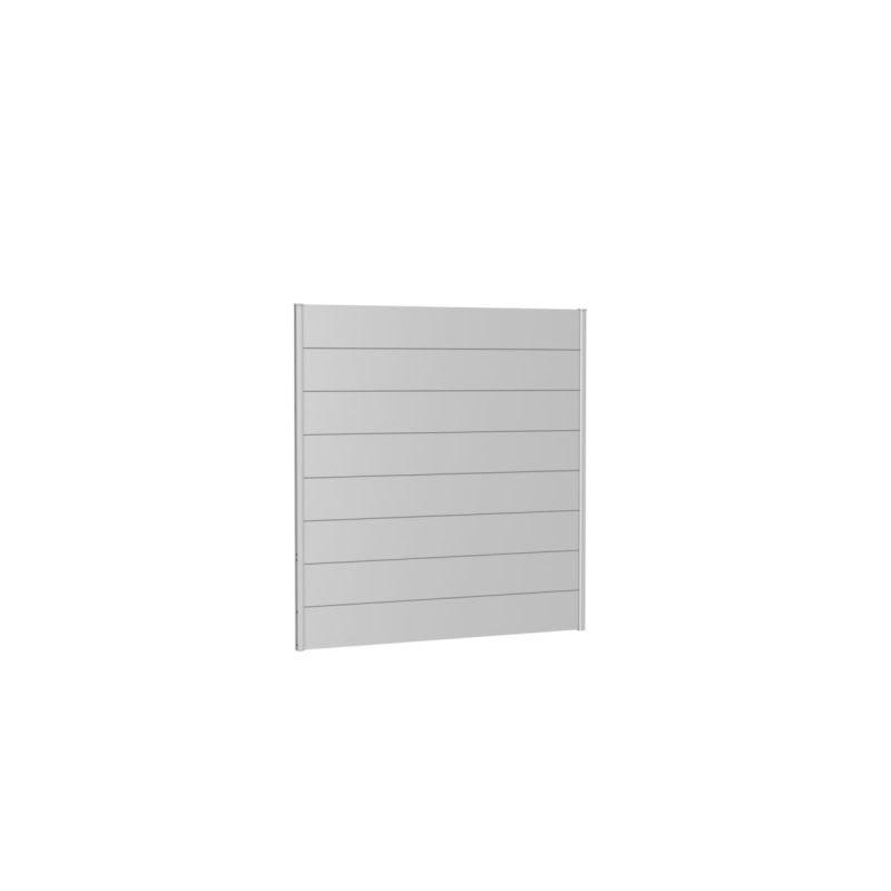 Biohort Wandpaneel für Sichtschutz ohne Acrylglas 180x180 silber-metallic