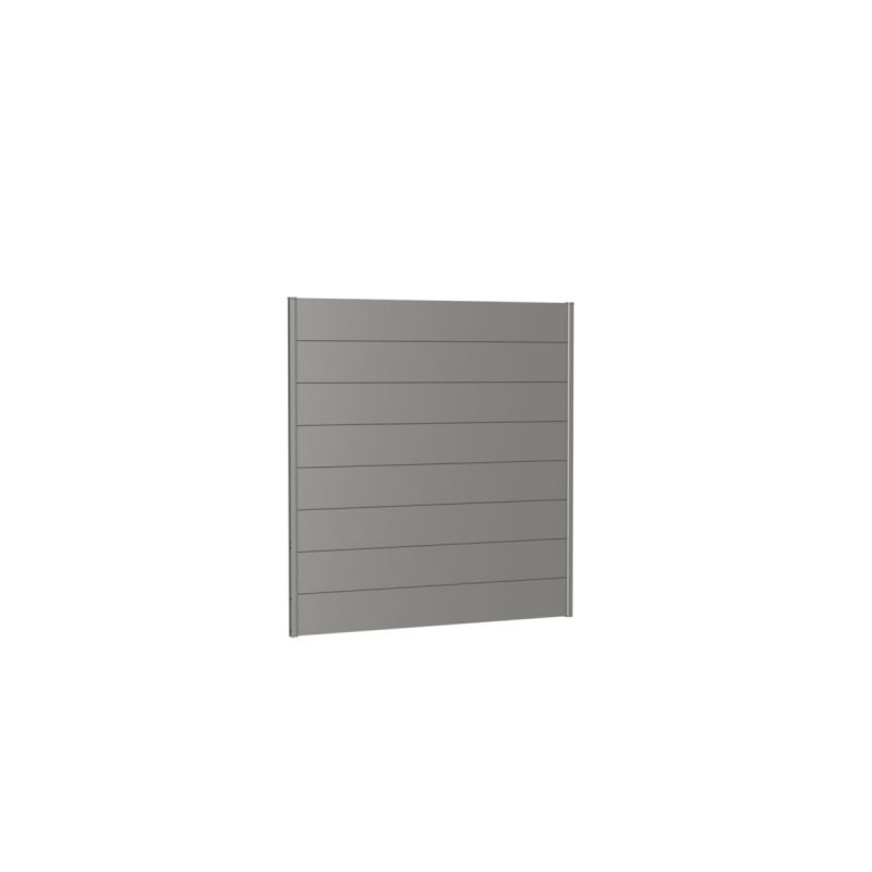 Biohort Wandpaneel für Sichtschutz ohne Acrylglas 180x180 quarzgrau-metallic