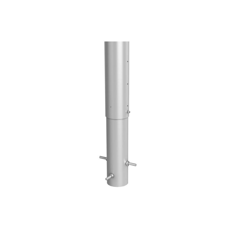 Biohort Steher Für Sichtschutz zum Einbetonieren 180 cm höhenverstellbar silber-metallic