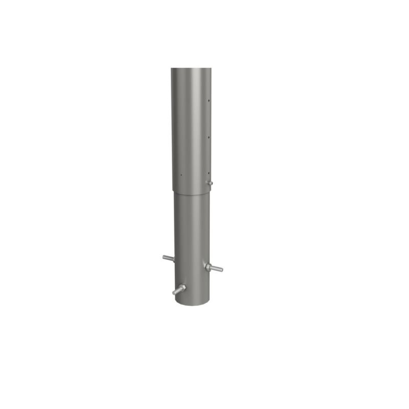 Biohort Steher Für Sichtschutz zum Einbetonieren 180 cm höhenverstellbar quarzgrau-metallic