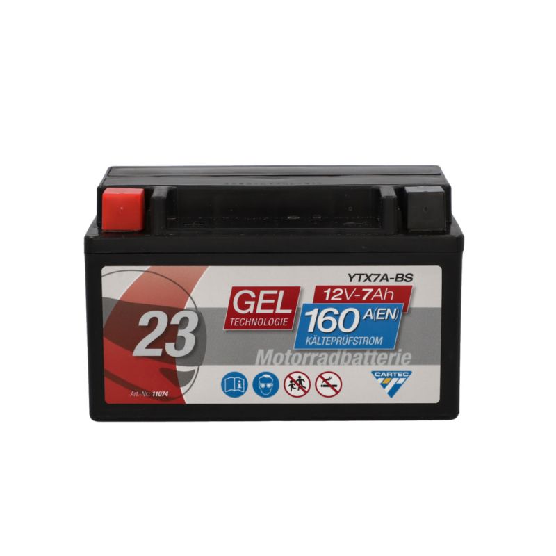 Batterie GEL YTX7A-BS 7Ah 160A