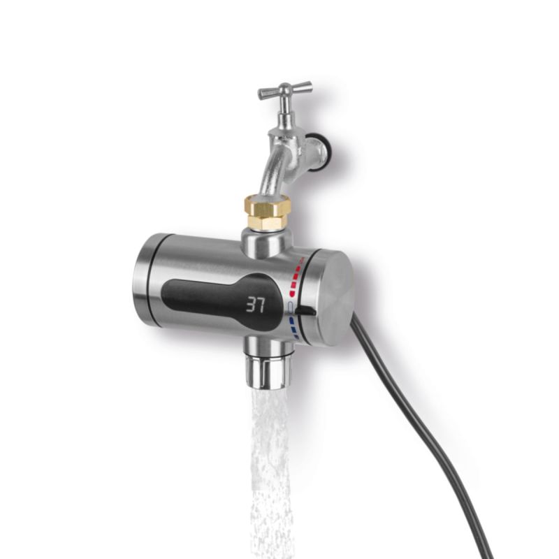 MAXXMEE Durchlauferhitzer Kompakt, 3600Wfür z.B.Pools u. Wohnwagen,inkl. Adapter