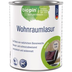 Biopin Wohnraumlasur Farblos 0,375 l Biopin Wohnraumlasur Farblos 0,375 l