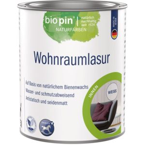 Biopin Wohnraumlasur WEISS 0,375 l Biopin Wohnraumlasur WEISS 0,375 l