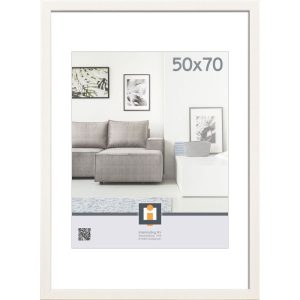 Bilderrahmen Lugano 50×70 cm weiß Bilderrahmen Lugano 50×70 cm weiß