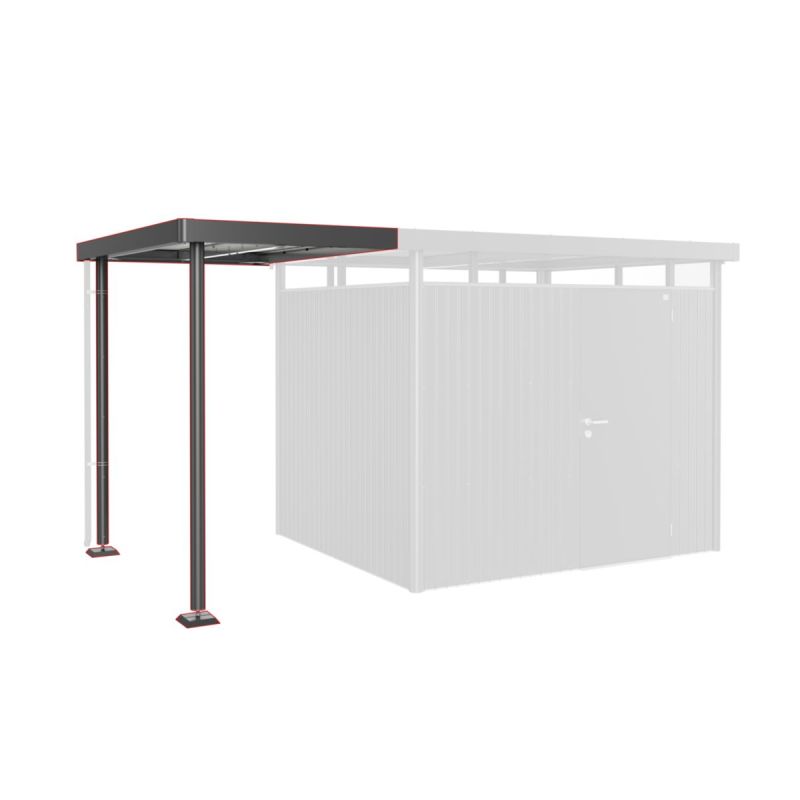 Biohort SEITENDACH GHH H3 Gr. S dunkelgrau-metallic